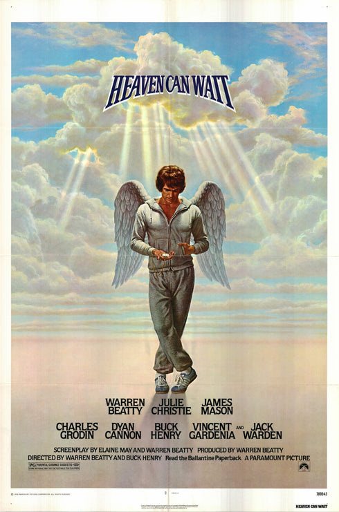 heaven can wait 1978 one sheet poster folded